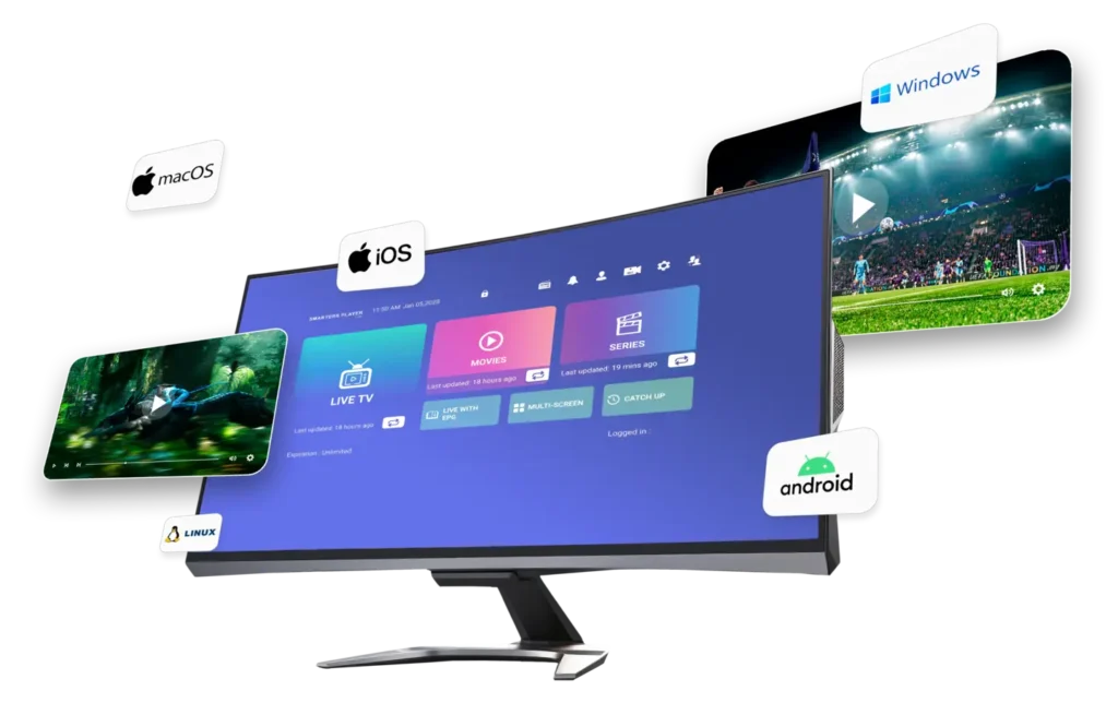 IPTV op Smart TV, tablet en smartphone in UHD/4K/8K kwaliteit